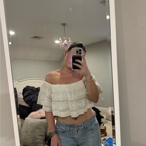 L.Space cropped top off the shoulder